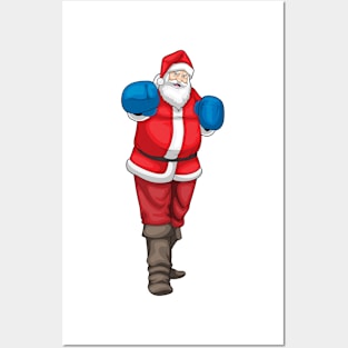 Santa Claus Christmas Boxer Posters and Art